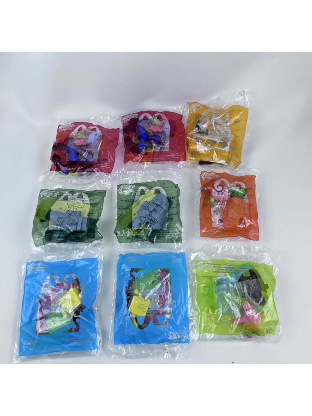 McDonalds's 2021 SpongeBob SquarePants Happy Meal Toys | Lot of 9 *New Sealed*